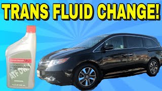 HOW TO CHANGE/REPLACE TRANSMISSION FLUID ON 11 12 13 14 15 16 17 HONDA ODYSSEY