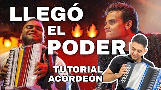 LLEGÓ EL PODER - (BACANO) Silvestre Dangond (Tutorial Acordeón)