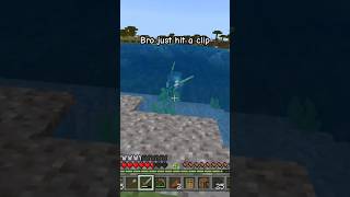 He really hit me with a trick shot like that.    #trickshots #minecraft #drowned #zombie