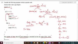 122. GATE-2018-Programming(Recursion) Question and it's detailed solution...