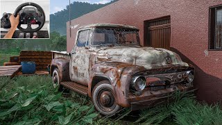 Rebuilding a FORD F-100 (1956) - Forza Horizon 5 - Logitech G29 Gameplay