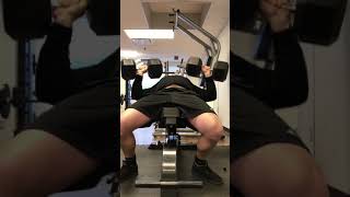 Clean 100 lb dumbell press