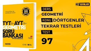 Test 97 | Hız Yayınları TYT-AYT Geometri Soru Bankası Bölüm Tekrar Testleri