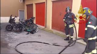 Incendio in un garage a Ripalimosani