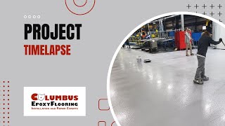 Manufacturing Floor Coating Installation TIMELAPSE