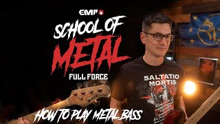 EMP x Full Force   School Of Metal   How to play metal bass with Frank Heim of Saltatio Mortis