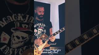 Guns N' Roses - Don't Cry (Guitar Solo Cover) #shorts #guitarcover  #guitar #slash #gunsnroses