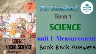 7th Science Term 1 Unit 1 Book Back Answers