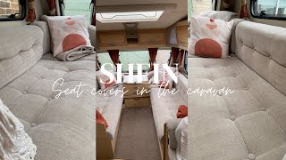 SHEIN seat covers for caravan sofas and dinette!