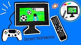 DIY NEW Secret TV Set Notebook School Supplies! 😱 / How to make paper notebook | School Supplies