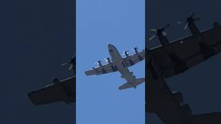 Military plane flying really low