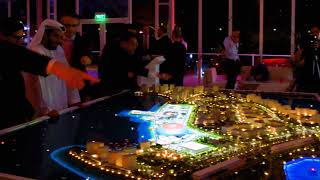 Projection mapping on full-scale model