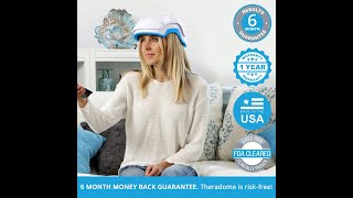 Medical Grade Laser Hair Growth Helmet - FDA Cleared for Men & Women. Promotes Hair Regrowth