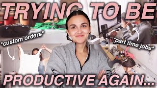 trying to be productive again... | STUDIO VLOG 88