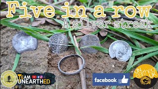 Five in a row, a silver streak | OMG amazing day | Metal Detecting UK |#simplexplus|#teamuneartheduk