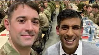 PM UK Rishi Sunak Thanking British troops in Estonia