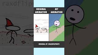 Original meme animation vs. mine! (Original by @raxdflipnote )