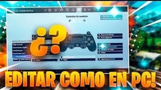 CONFIGURACIÓN Para EDITAR EL X2 De RÁPIDO Y TENDRÁS AIMBOT En FORTNITE CONSOLA PS4 TEMPORADA 2.