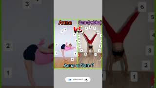 Anna Mcnulty V.S Rybka Twins(sam) Tiktok Flexibility Challenge