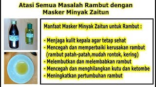 Cara Menghilangkan Ketombe dan Kutu dengan Minyak Zaitun