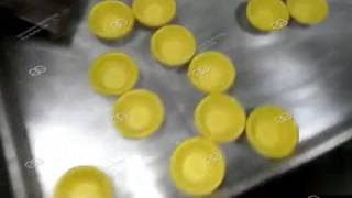 Egg tart production process  Egg tart shell molding machine