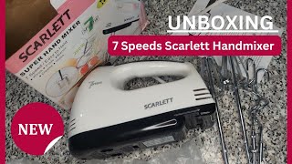 Unboxing Scarlett Super Handmixer|7speeds handmixer