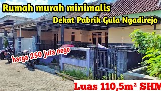 Rumah murah minimalis harga 250 juta nego dekat pabrik gula ngadirejo