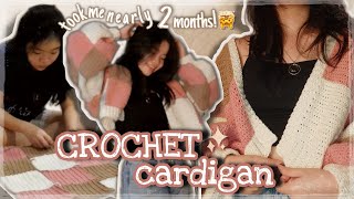 I crochet my own patchwork cardigan || Inspired by "THE HARRY STYLES CARDIGAN" | crochet vlog ep.1