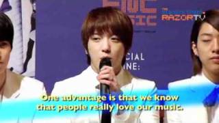 [ENG SUB] 2010.08.20 RazorTV Razor Pop - CNBLUE Press Conference in Singapore [Part 4]