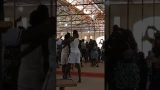 Bishop of Rumbek Catholic Diocese Christian Carlassare Dancing to Dinka Traditional Dance.