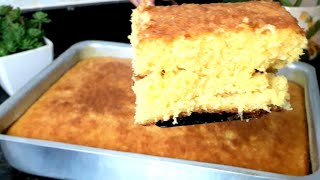 BOLO DE MILHO CREMOSO FOFINHO UMIDO SEM FARINHA DE TRIGO PERFEITO PARA O CAFÉ RECEITA FACIL