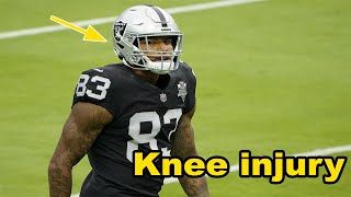 Las Vegas Raiders star TE Darren Waller ruled out vs Dallas Cowboys with knee injury