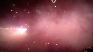 Gran recibimiento para el CAMPEÓN de AMÉRICA 2015 - RIVER mi buen amigo -