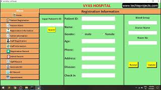 Hospital Management System in Python with MySQL Connectivity