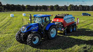 Grass silage w/ New Holland t7.270 & Pöttinger Impress 185 VC PRO [4K]