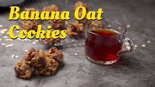 Healthy Banana Oatmeal Cookies