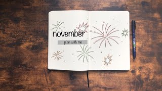 Plan With Me - November 2020 Bullet Journal Set Up