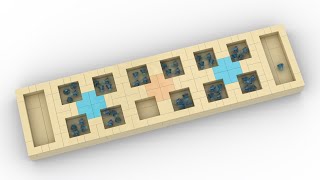 Mancala game, LEGO variation speed build, MOC