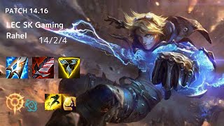 [ADC:SKGaming Rahel] Ezreal vs Lucian EUW Challenger Patch14.16✅