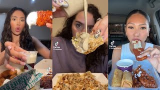 Tiktok mukbang compilation part-82 | wingstop ,chillis ,nachos and more