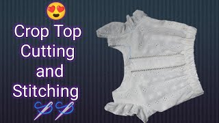 Baby Crop Top Cutting and Stitching //Kids Top Cutting and Stitching // Top Making at home easy way