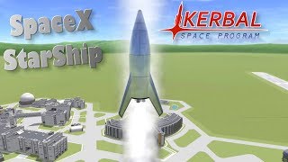 KSP StarShip Space X interplanetary craft