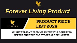 Forever Living Products Price List 2024 - India 🇮🇳 | FLP India | FLP | Anita Manodra