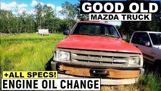 HOW TO CHANGE ENGINE OIL ON MAZDA B2000, B2200 IN DETAILS!