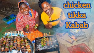 Chicken Tikka Kabab|Spisy Chicken Tikka|Dinner Eating|Eating Show|Village Style Recipe