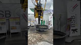 Liebherr Excavator with Suction Attachment - Intermat Paris 2024