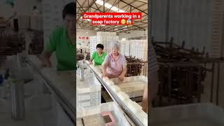 Amazing Technology and Machines | Grandparents working in a soap factory 😁😱