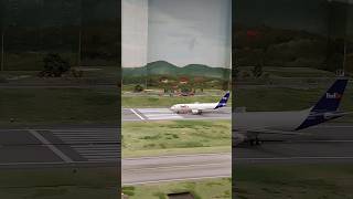 FedEx Airbus A300 landing at Knuffingen Airport at the Miniatur Wunderland