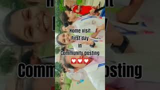 Home 🏠 visit 👩‍🔬 first day in community posting💟💟💟  #bscnursing #trending 🔥🔥#motivational #medical