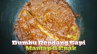 Bumbu Rendang Sapi Bikin Seperti Ini Dijamin Enak Nendang